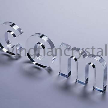 Etched crystal decoration