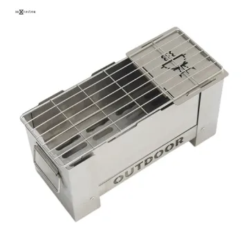 Stainless Steel Wood Burning Stove Outdoor Camping Tent Camping Portable Folding Multi-Functional Wood Stove