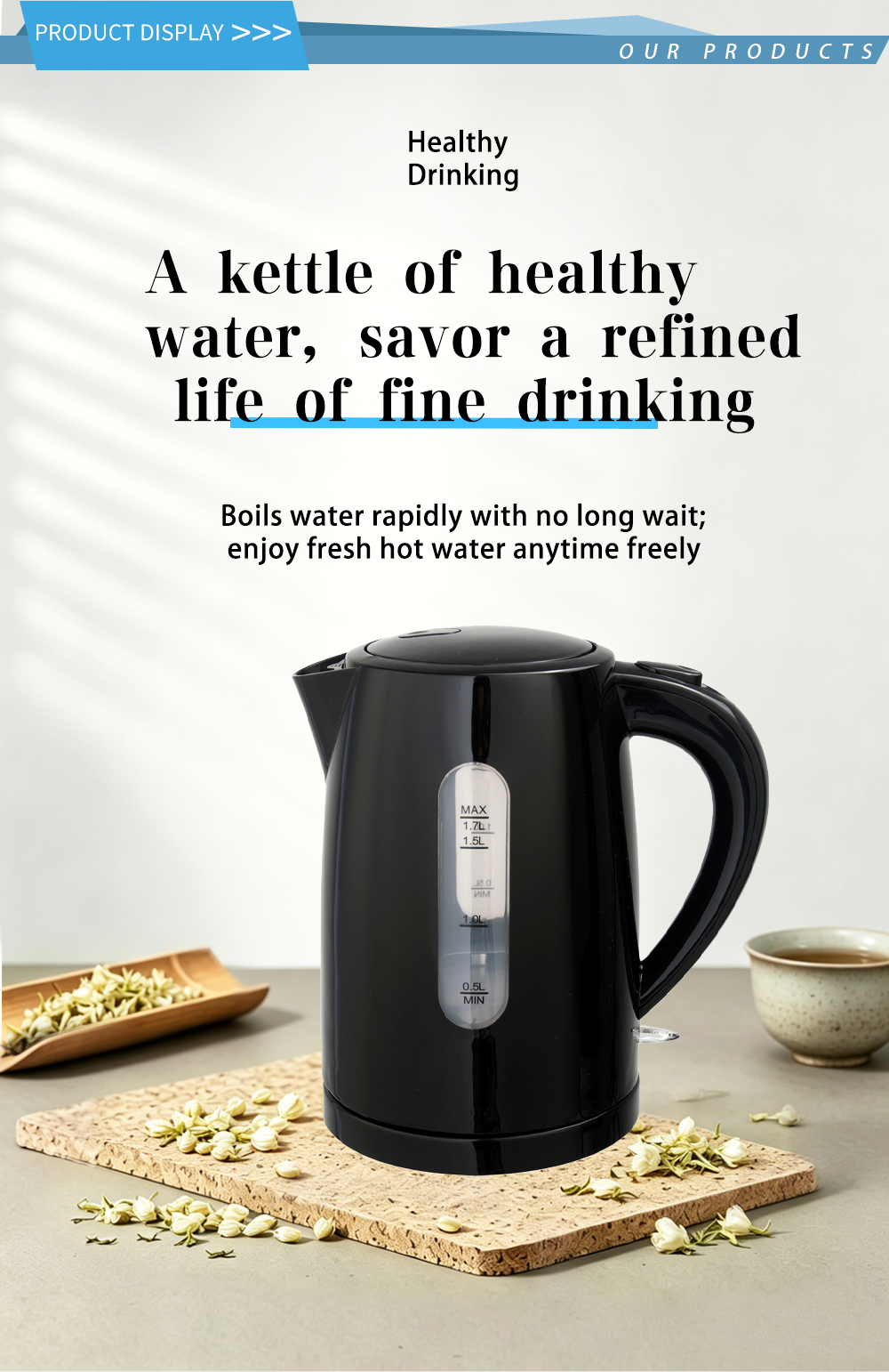 304 stainless steel kettle FK-1308 1