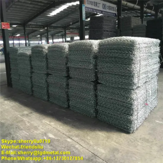 2*1*1m gabion wire mesh / Gabion containment prices / galvanized gabion mesh price------GBSL014