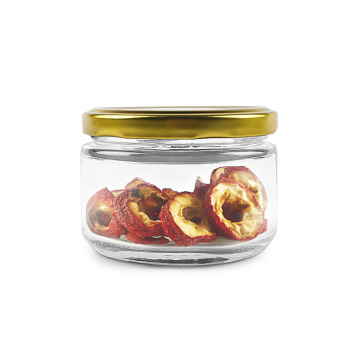 Bouche large bouche droite en verre alimentaire 200 ml