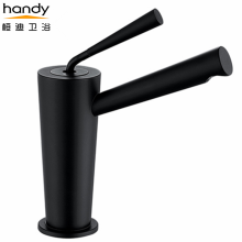 Messing Single Handle Plating Black Basin Mixer Kranen