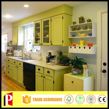 China shaker kitchen style cabinet green color
