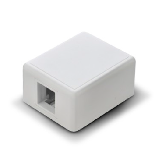 one port Cat5e Surface mount box surface mount outlet box for UTP keystone jack