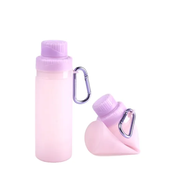 Portable BPA-Free Silicone Collapsible Water Bottle for Sports & Travel