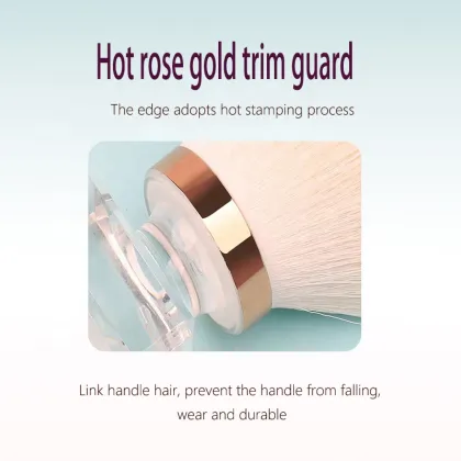 Mushroom Head Nail Dust Brush Foundation Brush Portable Transparent Base Loose Powder Makeup Brush