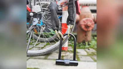 Anti-theft chain lock with U lock for Escooter