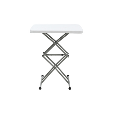 Waterproof White Plastic Folding Dining Table That Folds