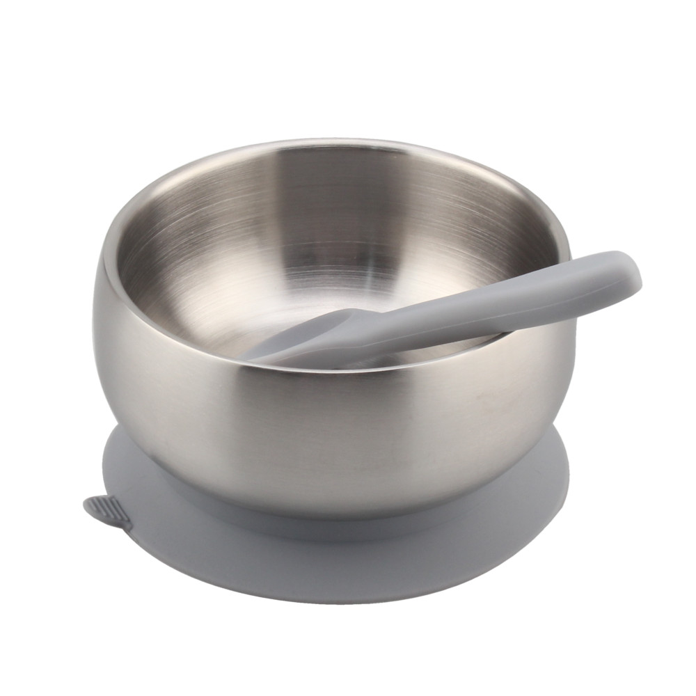 Baby Feeding Bowl Gray 1