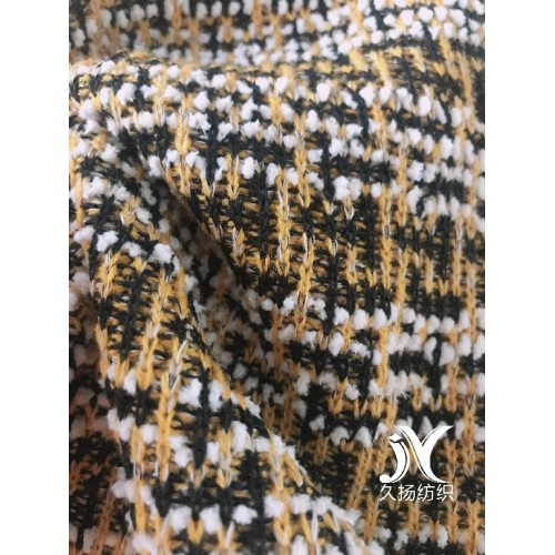 Plaid Jacquard Sweater Fabric