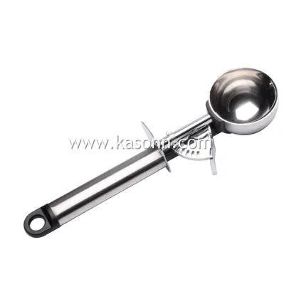 Premium Stainless Steel Ice Cream Dipper with Trigger