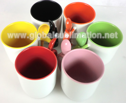 Subliumation Spoon Mug Cup Sublimation Mugs with Spoon