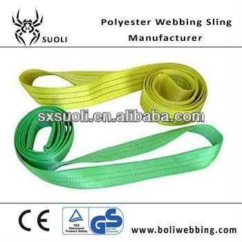 Polyester material Endless Lifting Sling (lifting belt sling) wire ropes lifting sling