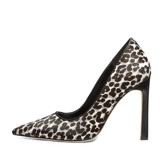 Women's leopard print thin high-heeled shoes1