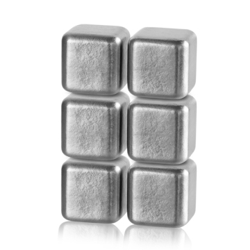 Titanium Whisky Stones Reusable Food Grade Wine Cooling Cube Set - Party Bar Tool Gift