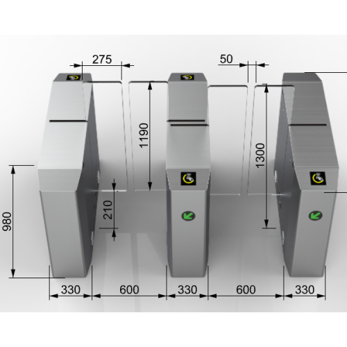 Access Control Sliding Turnstile Gate