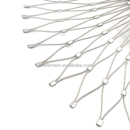 Flexible Stainless Steel Wire Rope Ferrule Protection Mesh Netting