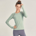 Woman Long Sleeve Yoga top Mesh Womens Gym