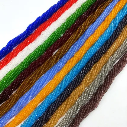 2mm Round Glass crystals beads 970pcs Czech Wheel Rondelle scattered beads 48Cut Faceted Lampwork crystals Beads Wholesale