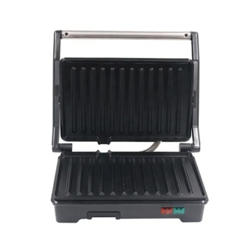800W Steak Panini Press Grill Listrik Dengan Baki Tetes untuk Dapur Kecil