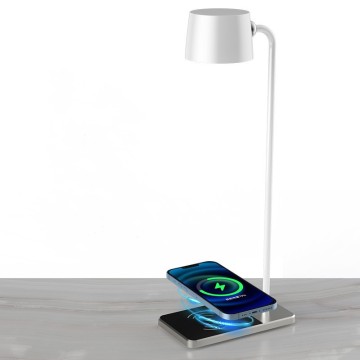 Removable Magnetic 3-in-1 Brightness Table Lamp with Wireless Charging for Bedroom