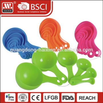 HAIXIN Wholesale adjustable PLASTIC measuring spoon set