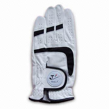 Men's Golf Gloves, Various Colors are Available, Made of Leather