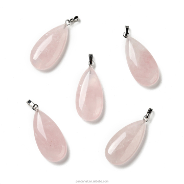 Brass Findings and Rose Quartz Pendants: Pandahall's Elegant Teardrop Collection