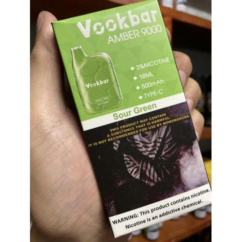 Vookbar Amber 9000 퍼프 일회용 키트 도매