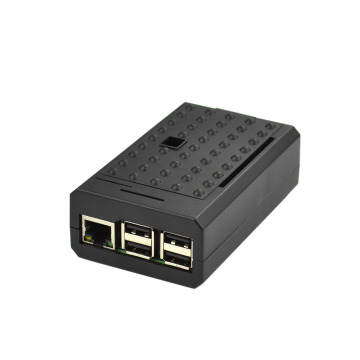Black Case Shell with GPIO Ports for Raspberry Pi 3 Model B+ and Pi 2 B+