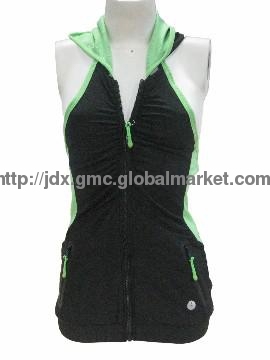 Ladies\' fitness vest / tank top/casual wear  with fashion bottom
