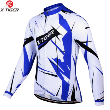 X-Tiger Winter Cycling Jersey Long Sleeve Racing Bike Clothes Thermal Fleece Ropa Roupa Invierno MTB Bicycle Clothing Jersey