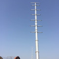 High voltage Polygonal Overhead Transmission Line Steel Pole