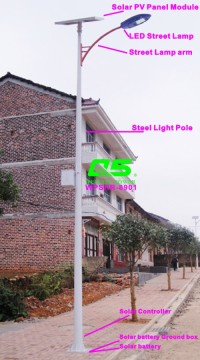 WPSRR-8901 3~15m Municipal Road Hot DIP Galvanized Steet Light Pole style