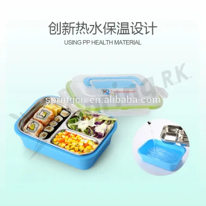 Wonderful color lunch box stainless steel bento with lock