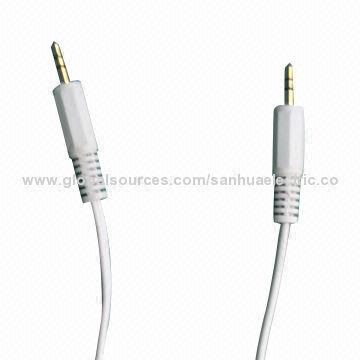 3.5mm Stereo / 3.5 mm Stereo kabel, Emas Plating