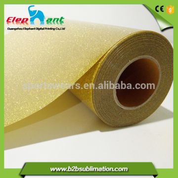 Logo cutting Glitter heat transfer t-shirt vinyl