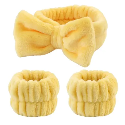 Bow Tie Face Wash Hair Band