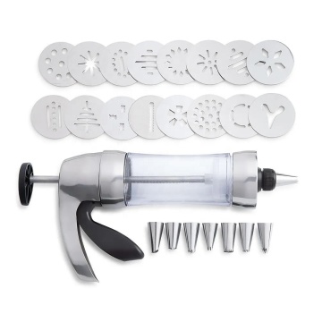 Stainless Steel Cookie Presses & Icing Sets - Pastry Tools for Biscuit Pressing & Dessert Decorating