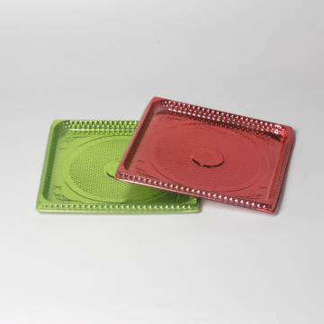 Aoyi Custom Color PP PET Disposable Mini Plastic Cakes Tray