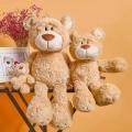 Jouet de sommeil animal en peluche ours en peluche marron clair