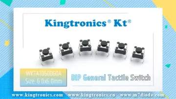 Kt Kingtronics Thru-hole Tactile Switch WKTA1060060A 6x6mm