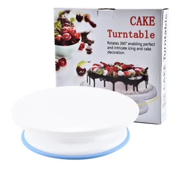 High-Quality Baking Accessories: White Plastic Cake Decorating Turntable Kit
