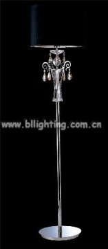 Black lamp shade floor lamp for living room