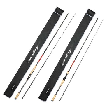 Majestic Carbon Fiber Spinning/Casting Fishing Rod for Bass and Pike - 5-30g Lure Weight