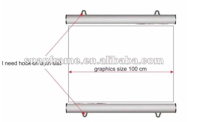 Aluminum a0/a1 poster hanger