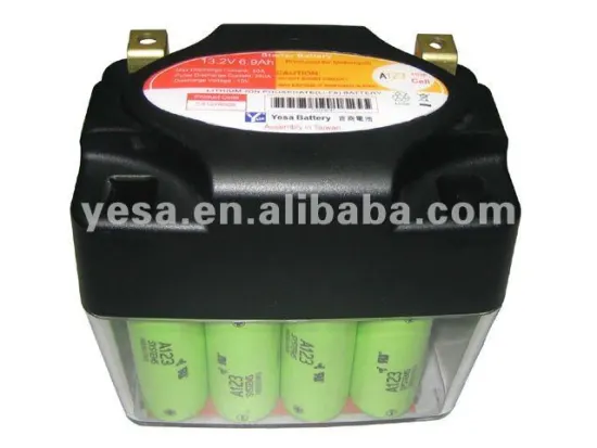 12V 7.5Ah LiFePO4 Motorcycle Starter Battery with A123 cells