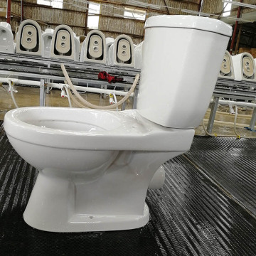Oteller için Modern Zemine Monte P-Trap WC Tuvalet-2 adet büyük delikli tuvalet, 185mm yükseklik, 3 yıl garanti
