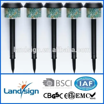 solar light factory with BSCI and ISO9001 certified Solar Mosaic Garden Light