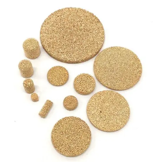 Micron Bronze Brass Powder Sintered Copper Filter Disc